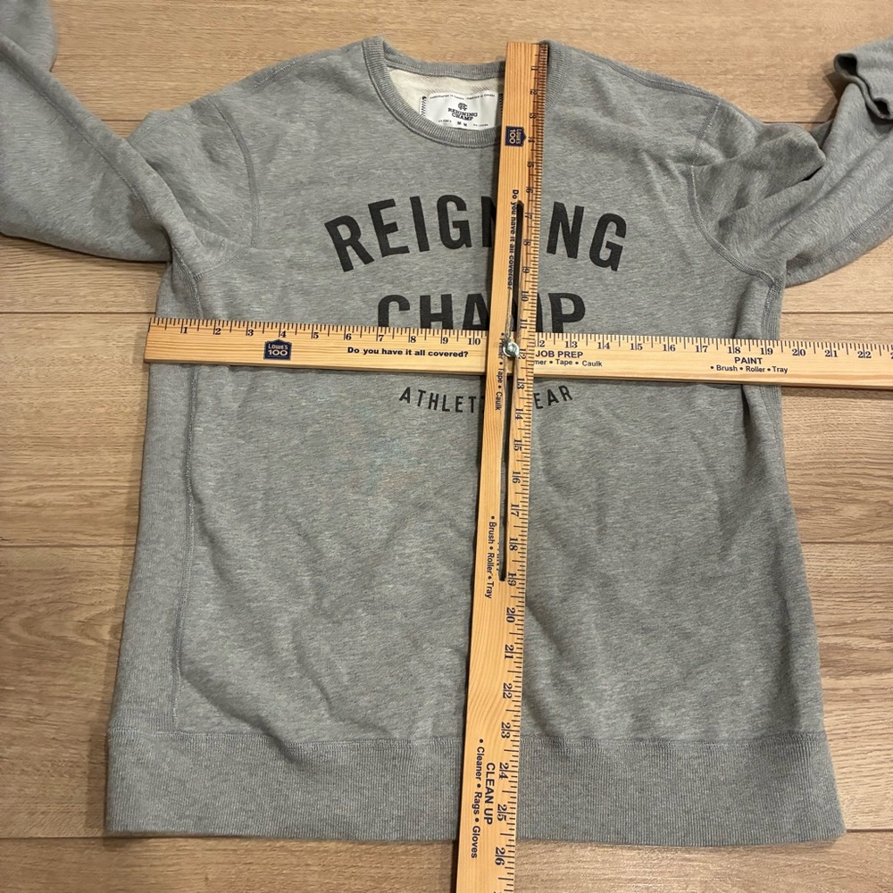 Reigning Champ Men’s Midweight Terry Gym Logo Crewneck Sweatshirt Size M - Picture 3 of 6